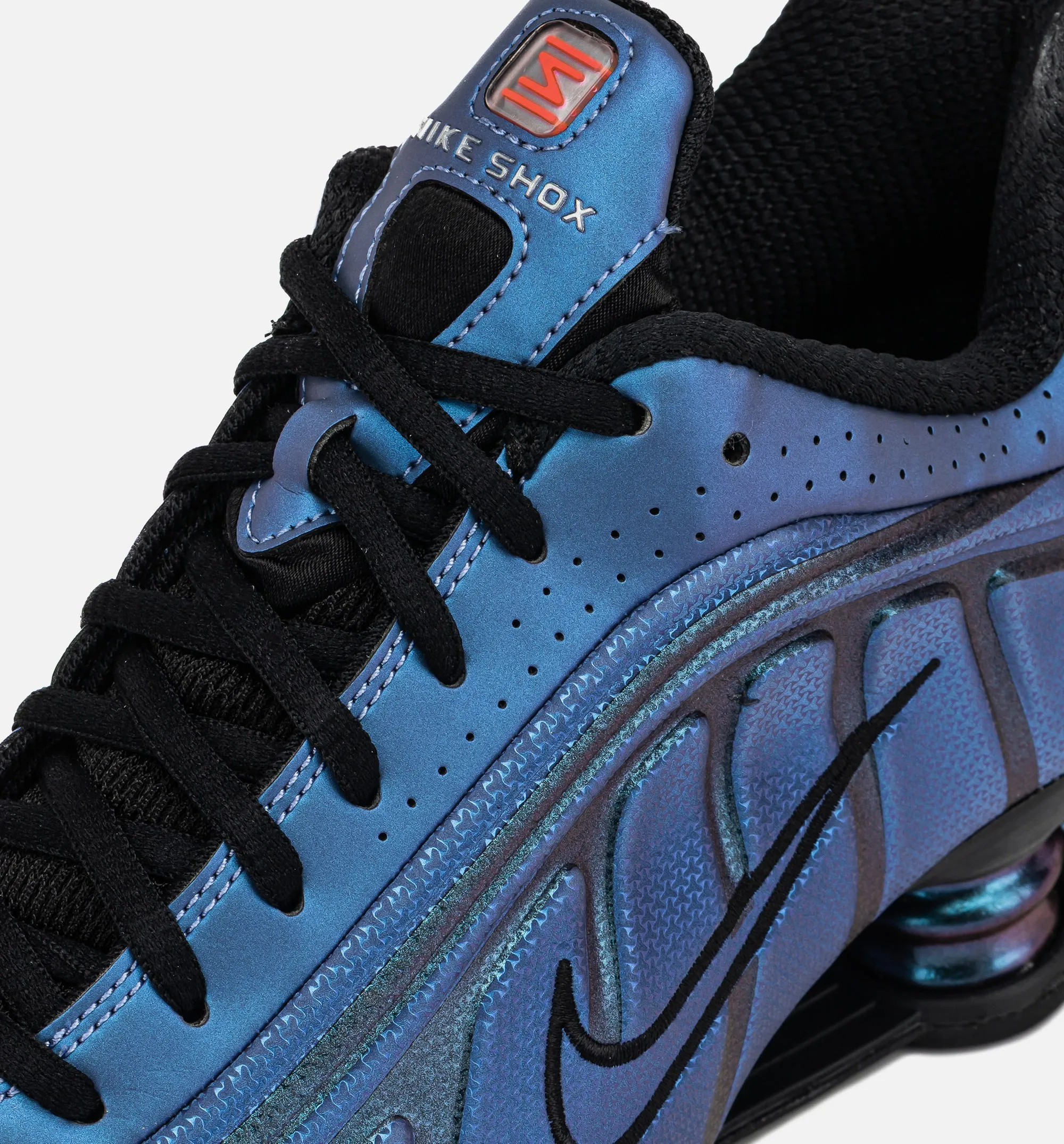 Shox R4 Mens Lifestyle Shoe - Black/Hot Punch sold by Nice Kicks Retail product image thumbnail 2