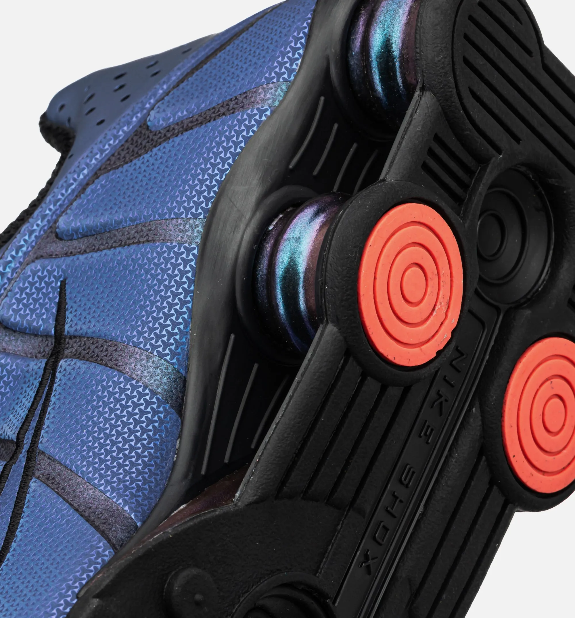 Shox R4 Mens Lifestyle Shoe - Black/Hot Punch sold by Nice Kicks Retail product image thumbnail 3