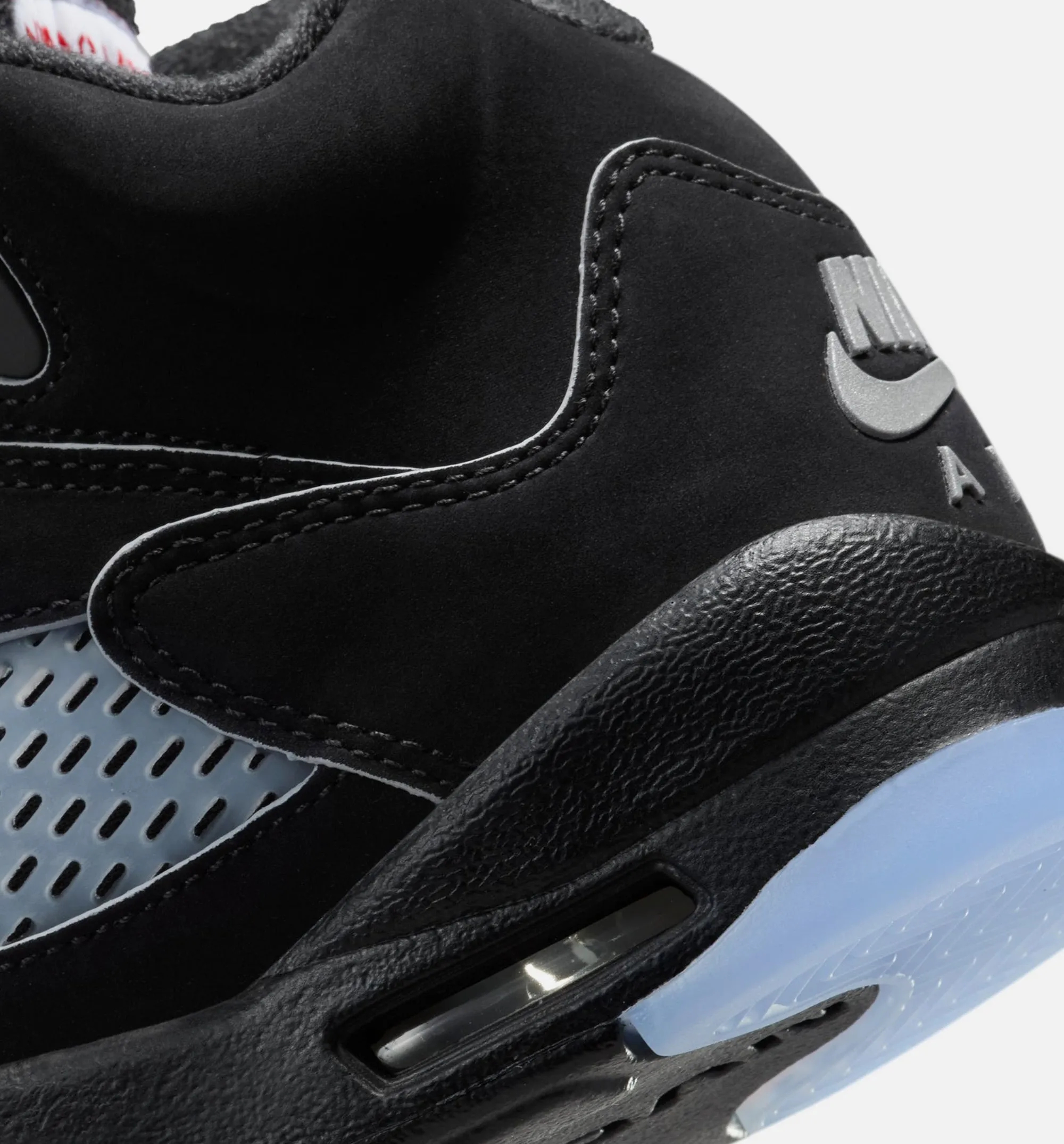 Air Jordan 5 Retro Reimagined Mens Lifestyle Shoe - Black/White/Metallic Silver/Fire Red sold by Nice Kicks Retail product image thumbnail 3