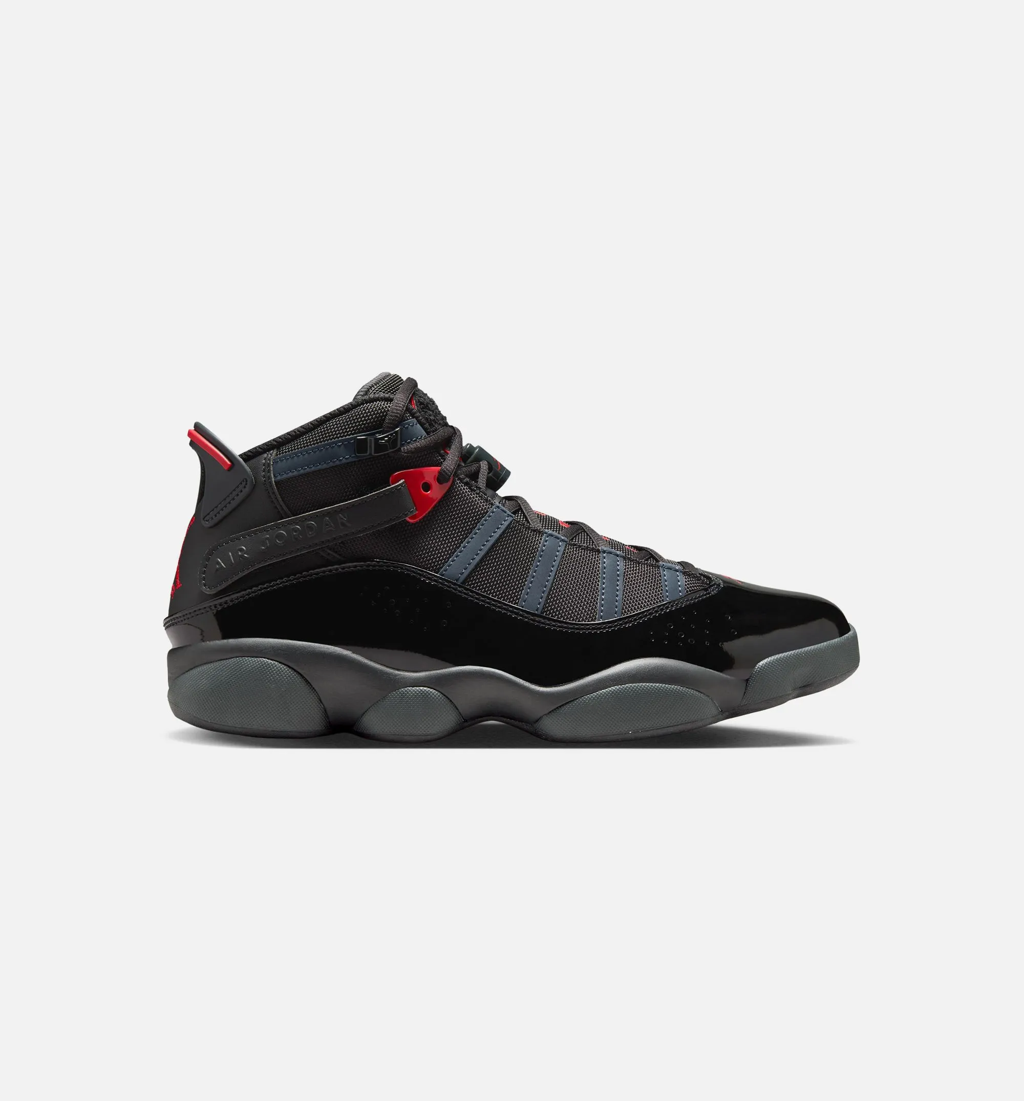 Air Jordan 6 Rings Mens Lifestyle Shoe - Black/Fire Red sold by Nice Kicks Retail
