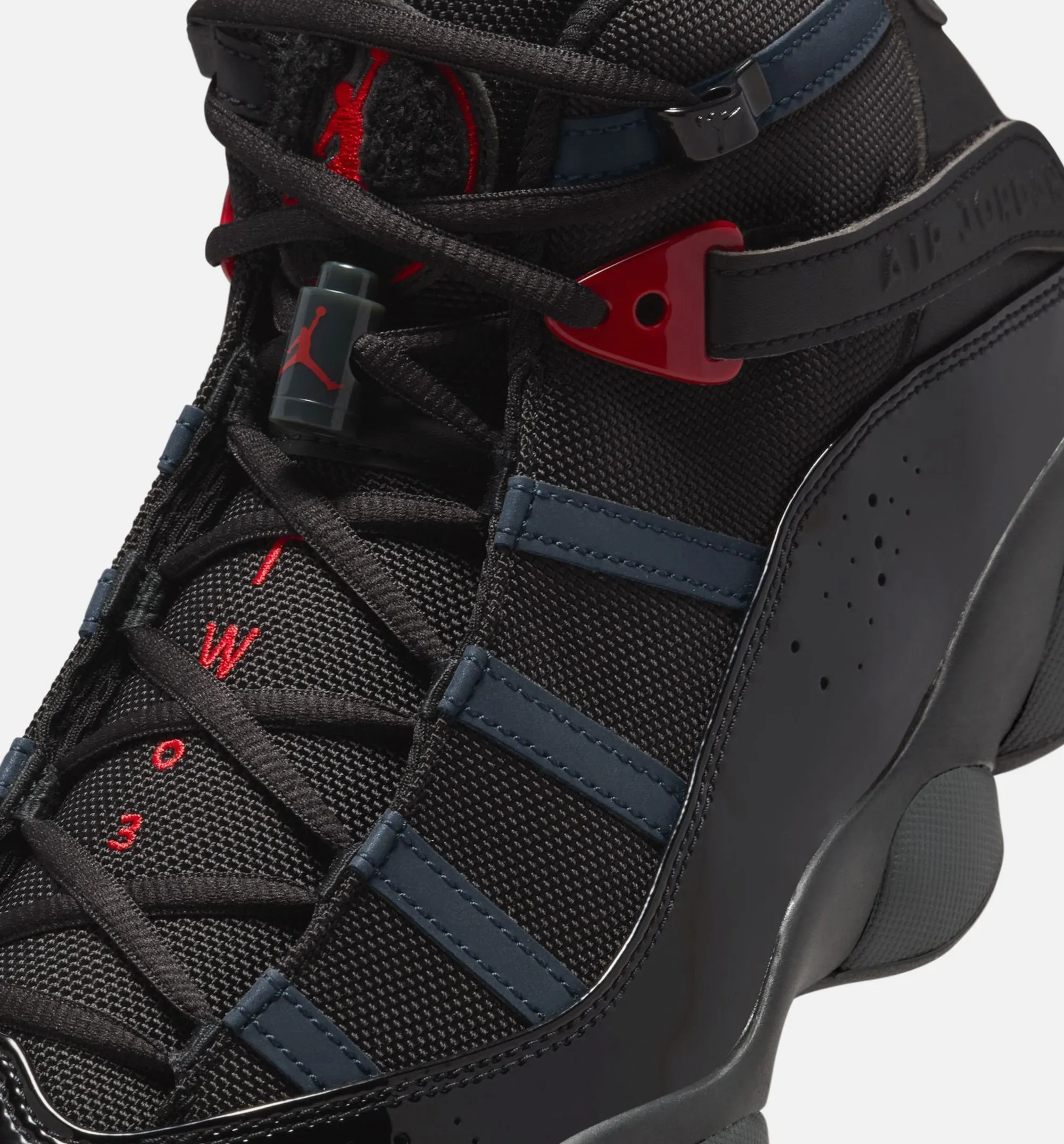 Air Jordan 6 Rings Mens Lifestyle Shoe - Black/Fire Red sold by Nice Kicks Retail product image thumbnail 2