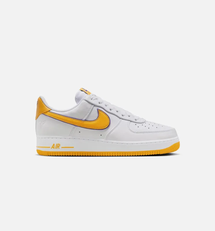 Air Force 1 Low Kobe Bryant Lakers Mens Lifestyle Shoe - White/Varsity Maize/Varsity Purple made by Nike