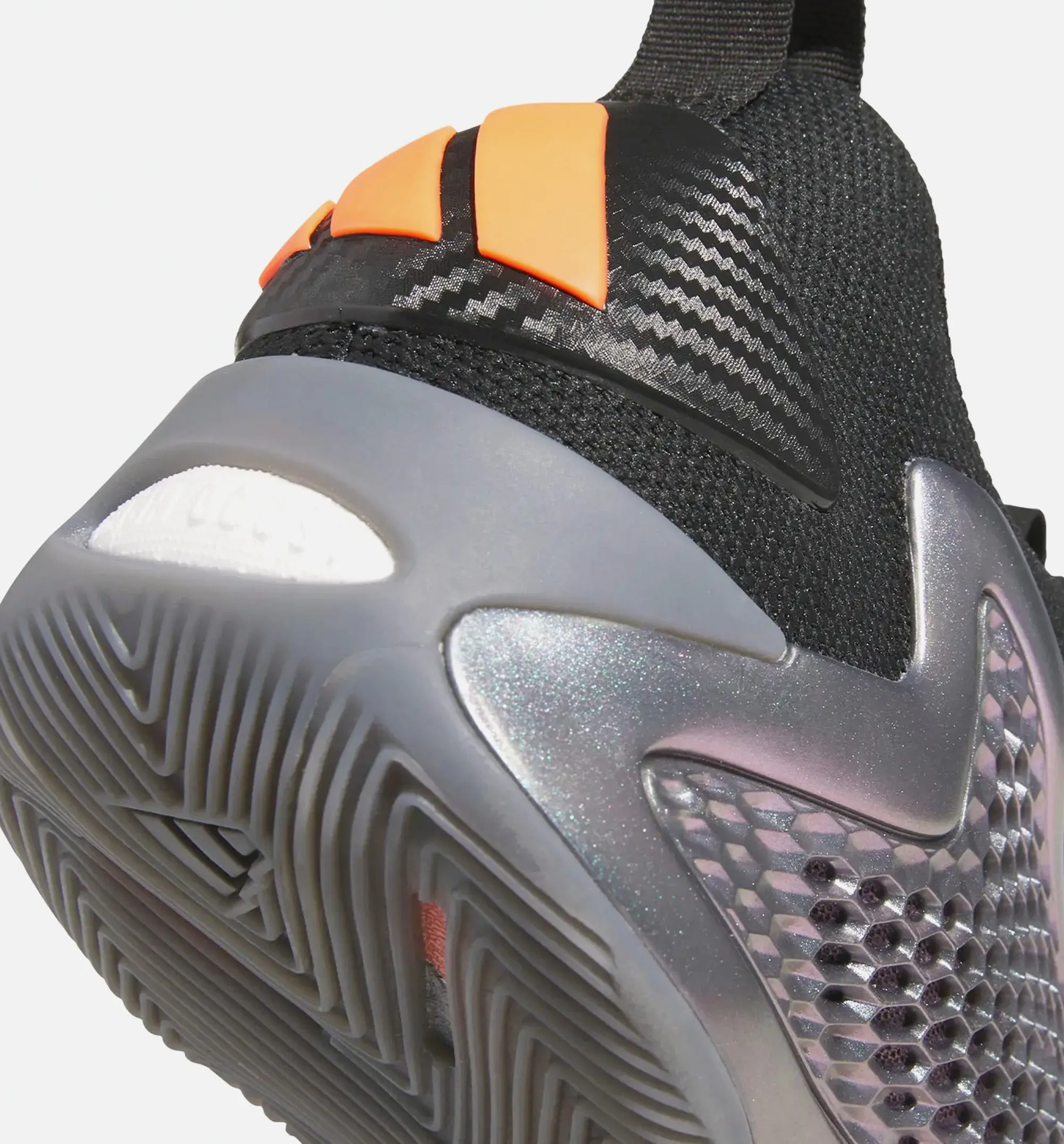 Anthony Edwards 1 Low Iron Sharpens Mens Basketball Shoe - Iron Metallic/Core Black/Solar Orange) sold by Nice Kicks Retail product image thumbnail 3