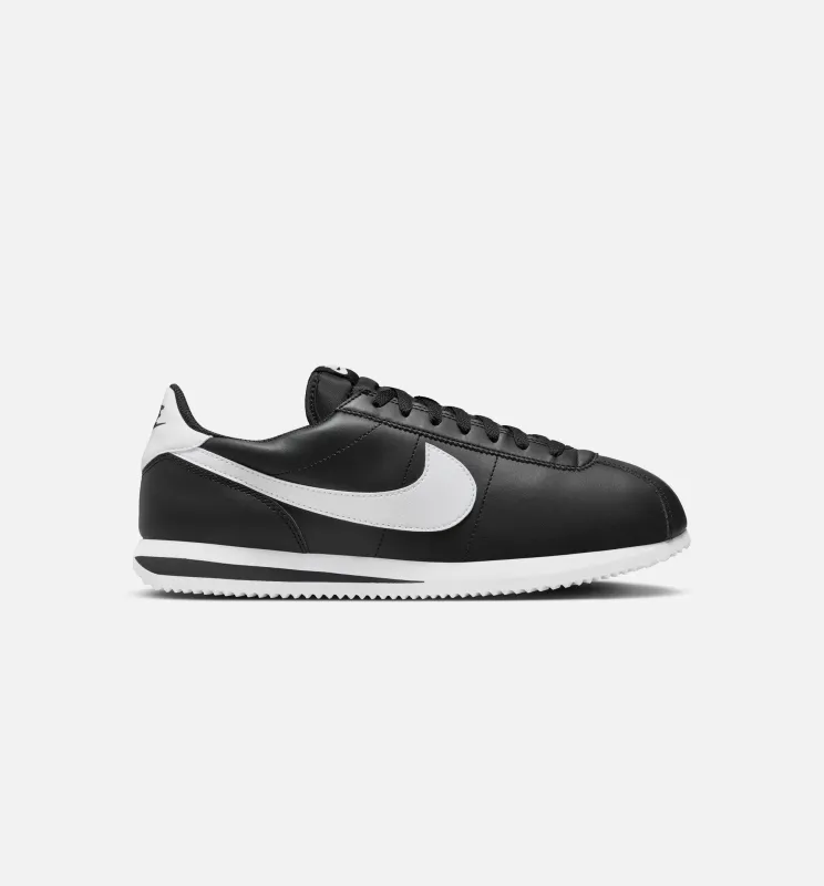 Cortez Leather Mens Lifestyle Shoe - Black/White made by Nike
