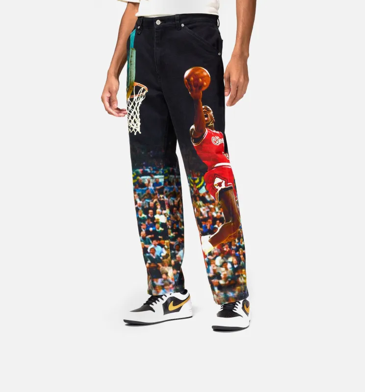 Air Jordan All Over Print Twill Mens Pant - Black/Multi sold by Nice Kicks Retail