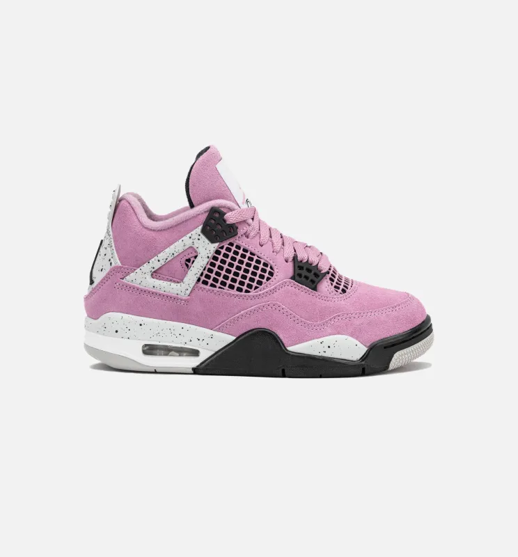 Air Jordan 4 Retro Orchid Womens Lifestyle Shoe - Orchid/Neutral Grey/Black/White Limit One Per Customer made by Jordan