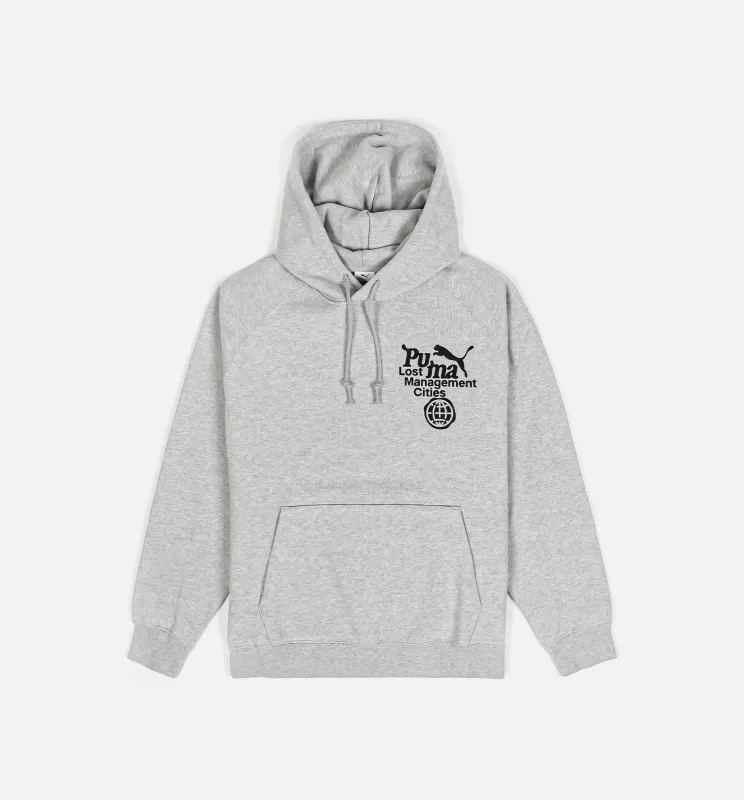 Lost Management Cities Pullover Mens Hoodie - Grey made by Puma