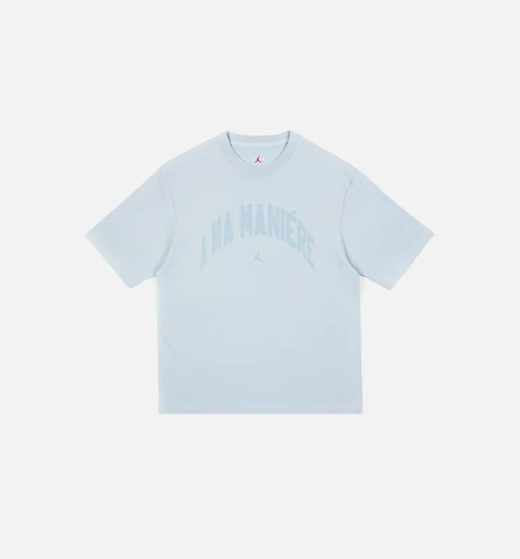 Air Jordan x A Ma Maniere Graphic Mens Short Sleeve Shirt - Blue made by Jordan