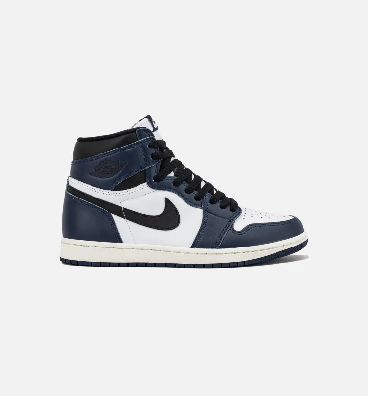 Air Jordan 1 Retro High OG Midnight Navy Mens Lifestyle Shoe - Midnight Navy/Black/White/Sail made by Jordan