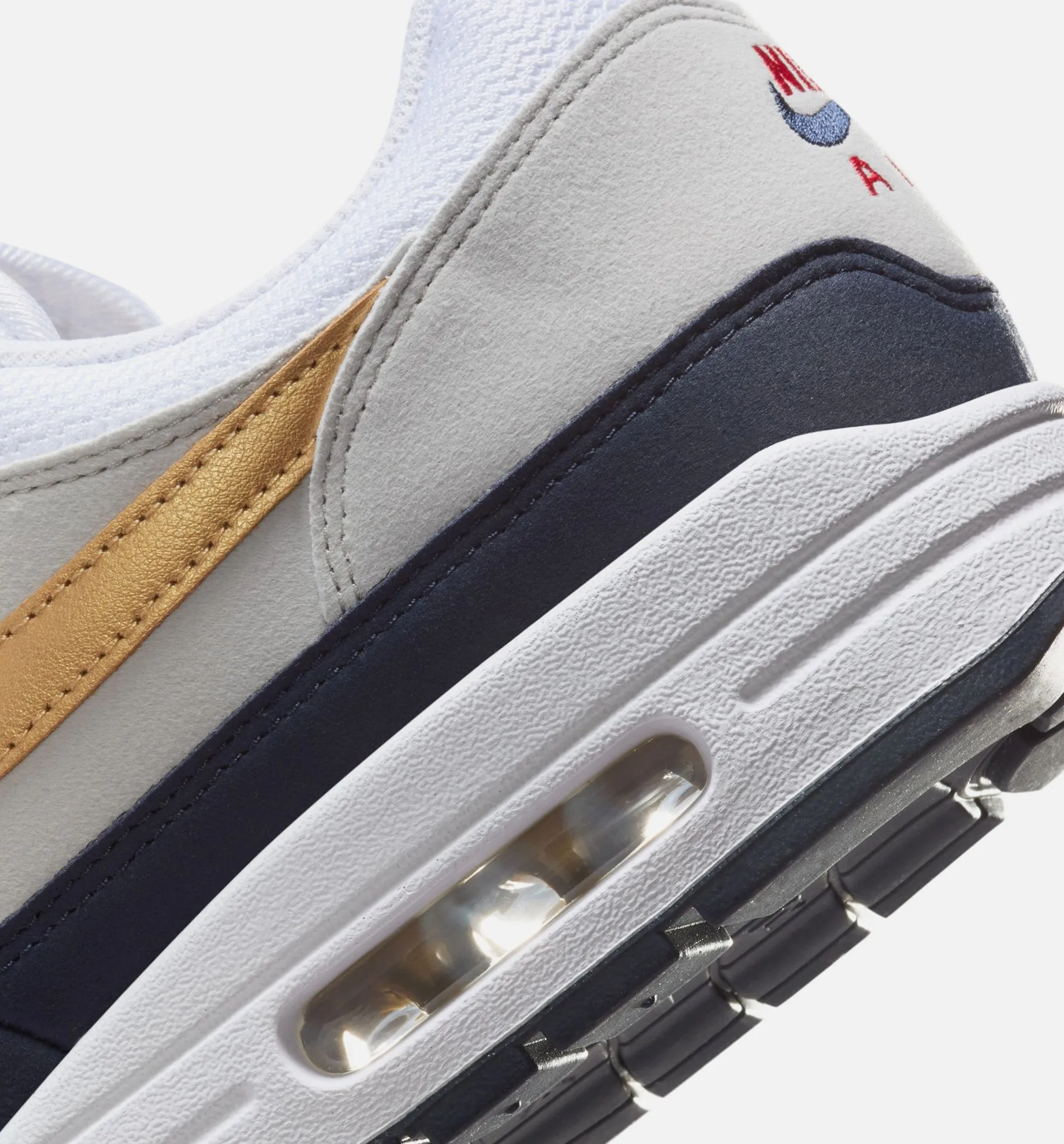 Air Max 1 Olympic Mens Lifestyle Shoe - Obsidian/Metallic Gold sold by Nice Kicks Retail product image thumbnail 3