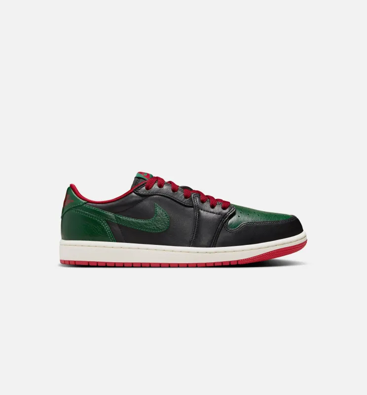 Air Jordan 1 Low OG Gorge Green Womens Lifestyle Shoe - Black/Gorge Green/Varsity Red/Sail made by Jordan