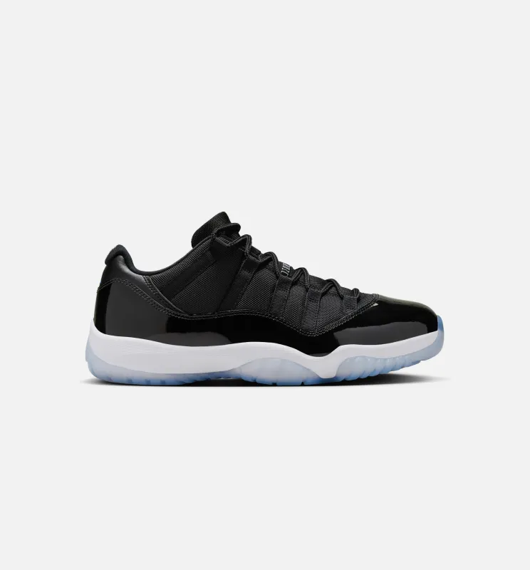 Air Jordan 11 Retro Low Black and Varsity Royal Mens Lifestyle Shoe - Black/Varsity Royal/White made by Jordan