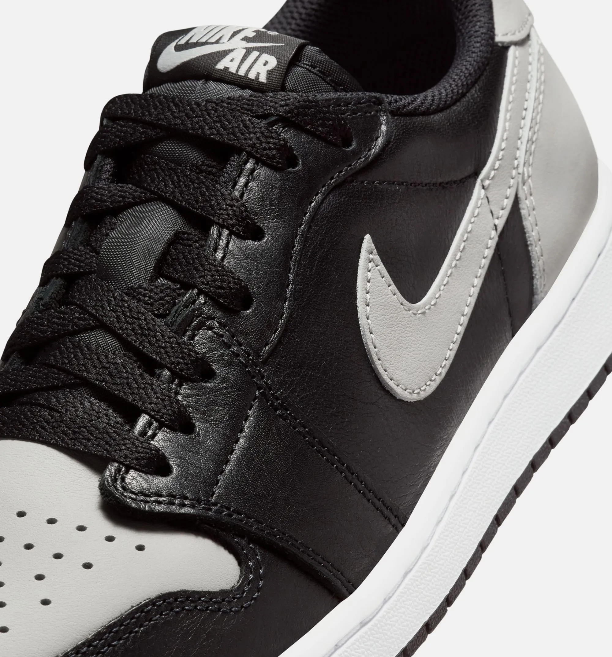 Air Jordan 1 Retro Low OG Shadow Mens Lifestyle Shoe - Black/Medium Grey/White Free Shipping sold by Nice Kicks Retail product image thumbnail 2
