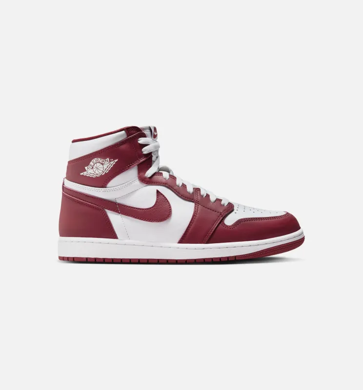Air Jordan 1 Retro High OG Artisanal Red Mens Lifestyle Shoe - White/Team Red made by Jordan