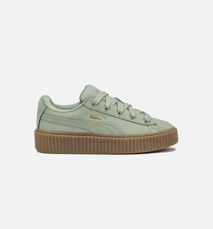 Fenty Creeper Phatty Earth Tone Womens Lifestyle Shoe - Green Fog/Gold/Gum made by Puma