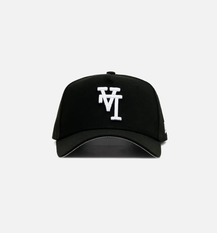 Los Angeles Dodgers Upside Down Logo 9Forty Snapback Mens Hat - Black/White made by New Era