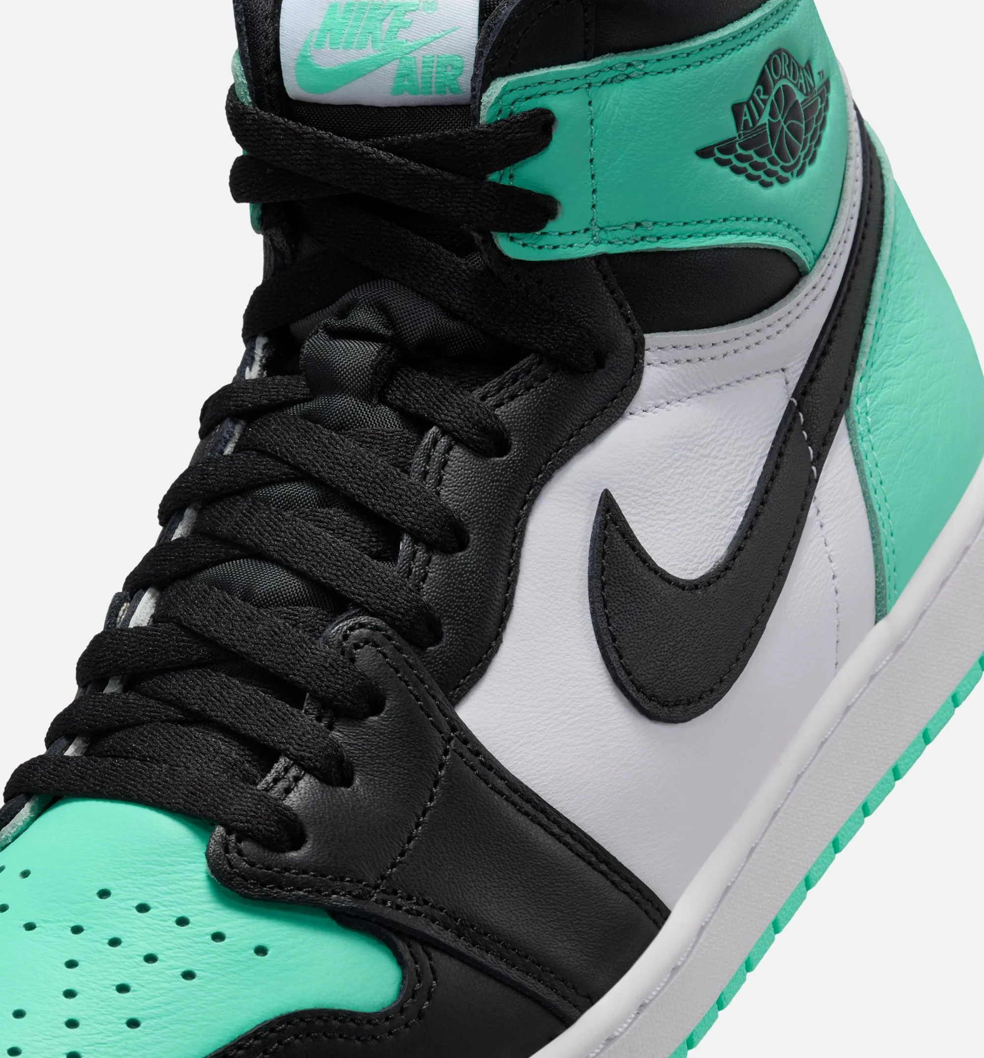 Air Jordan 1 Retro High OG Mens Lifestyle Shoe - White/Black/Green Glow sold by Nice Kicks Retail product image thumbnail 2