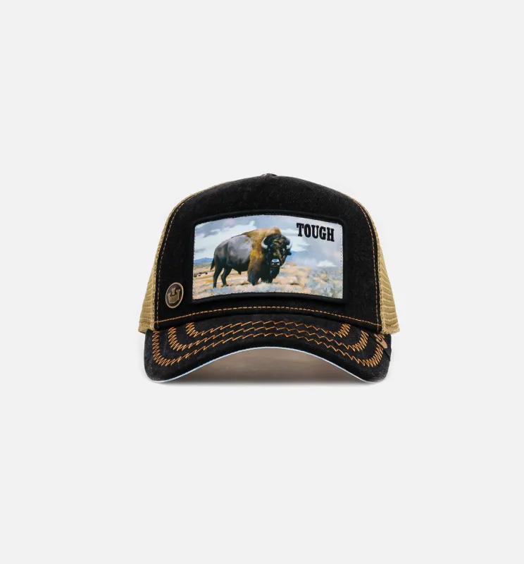 Tough Trucker Mens Hat - Tan/Black sold by Nice Kicks Retail