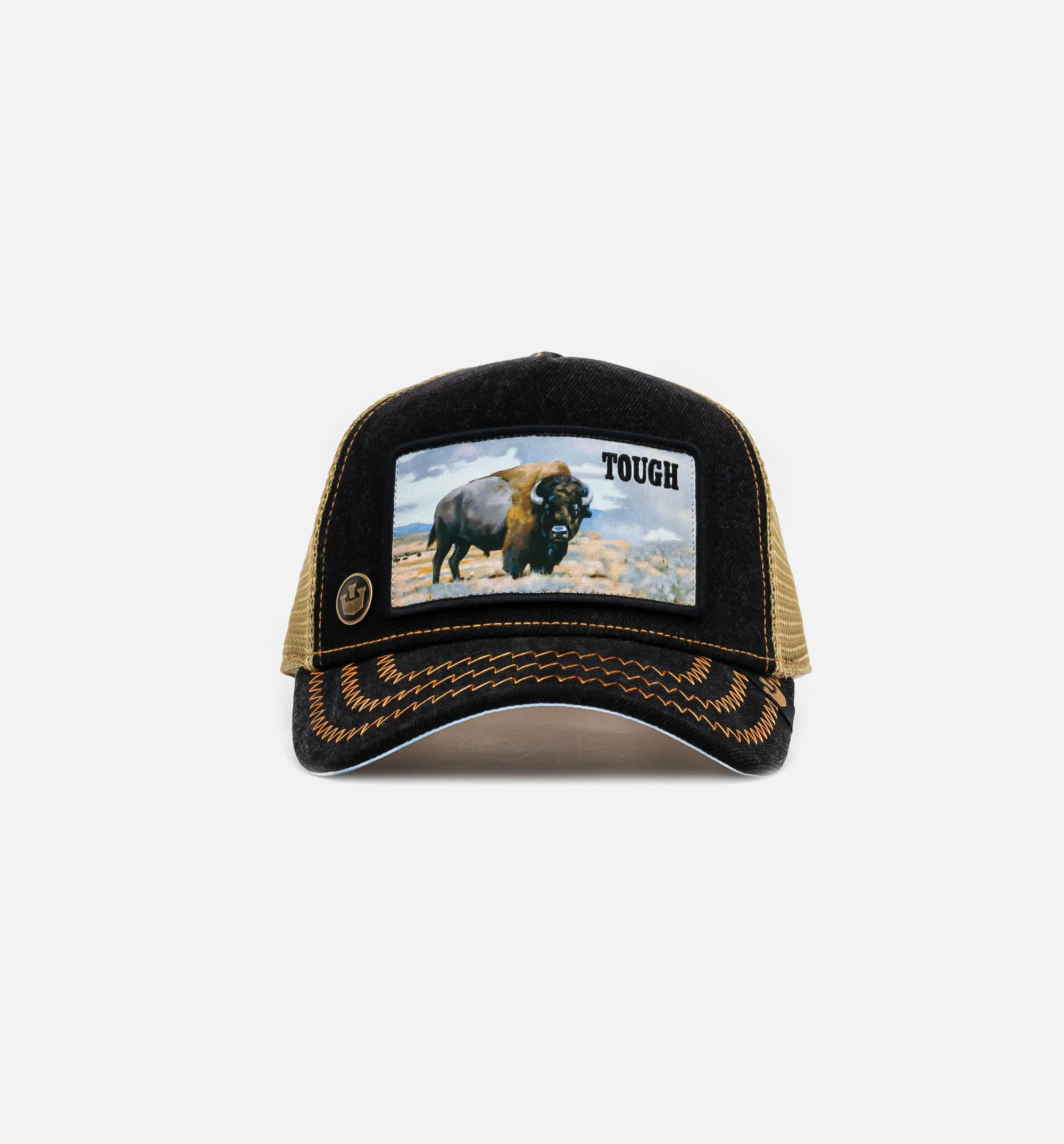 Tough Trucker Mens Hat - Tan/Black sold by Nice Kicks Retail