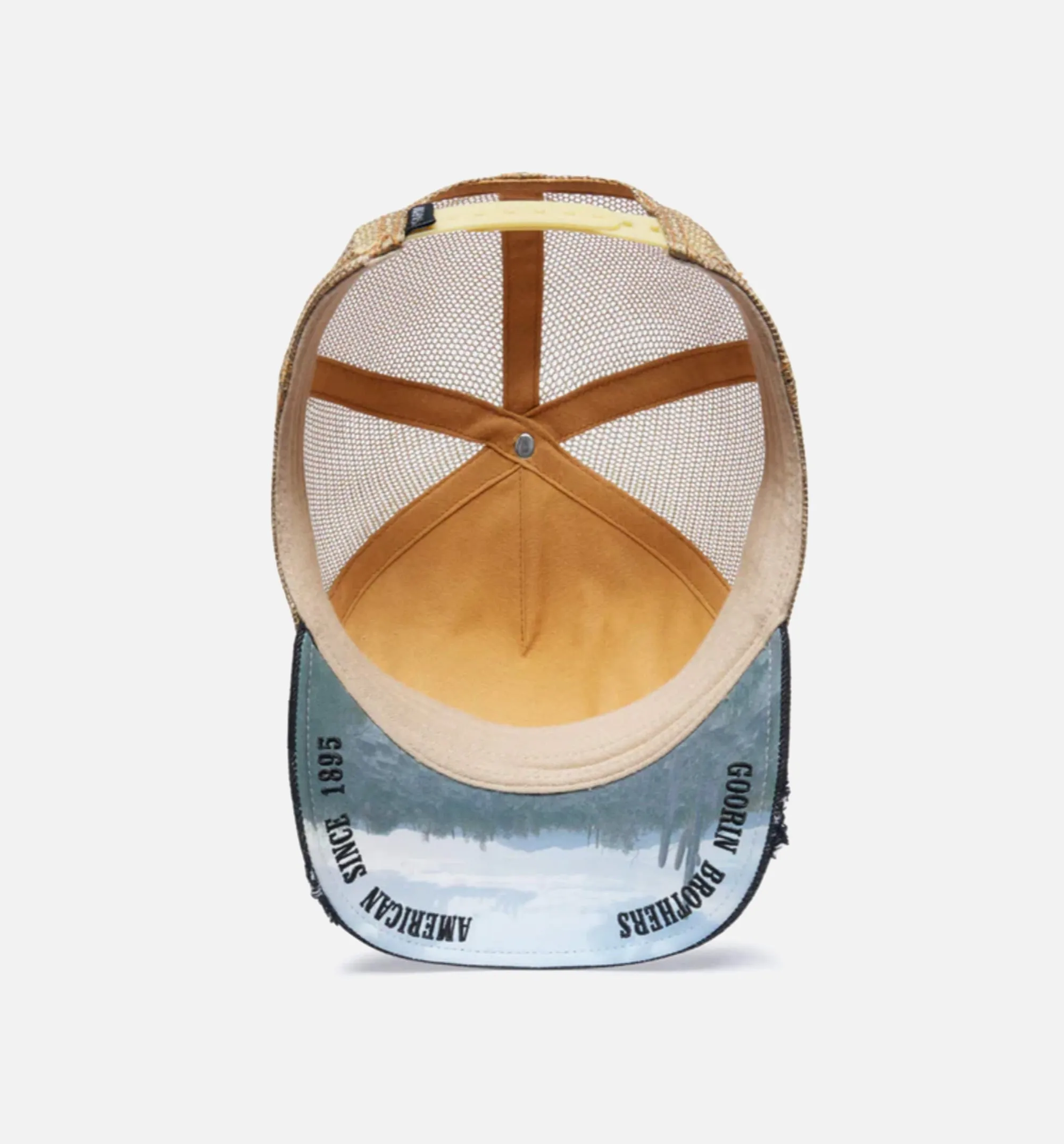 The Stallion Trucker Mens Hat - Tan/Black sold by Nice Kicks Retail product image thumbnail 3