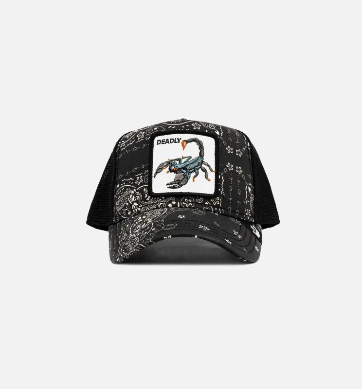 Diamonds and Pearls Paisley Trucker Mens Hat - Black/Beige sold by Nice Kicks Retail