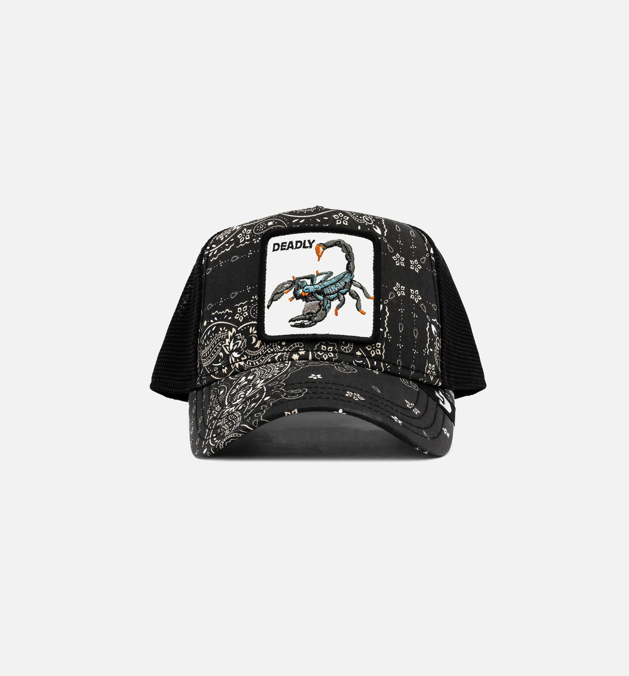 Diamonds and Pearls Paisley Trucker Mens Hat - Black/Beige sold by Nice Kicks Retail