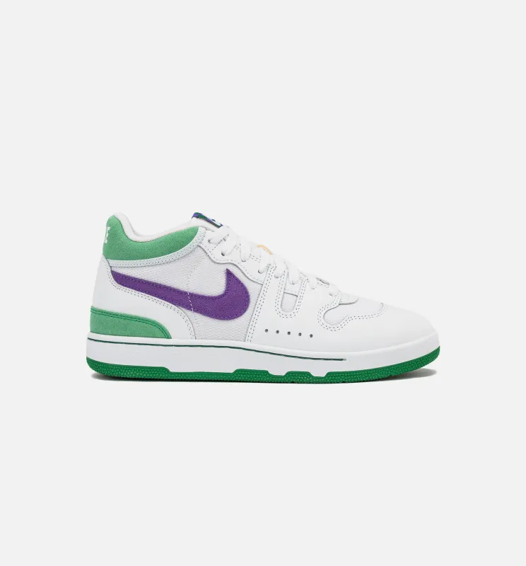 Attack Court Green and Hyper Grape Mens Lifestyle Shoe - White/Hyper Grape/Court Green made by Nike