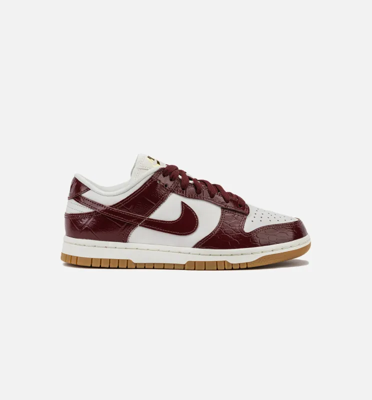 Dunk Low LX Womens Lifestyle Shoe - Phantom/Dark Team Red/Sail/Gum Light Brown made by Nike