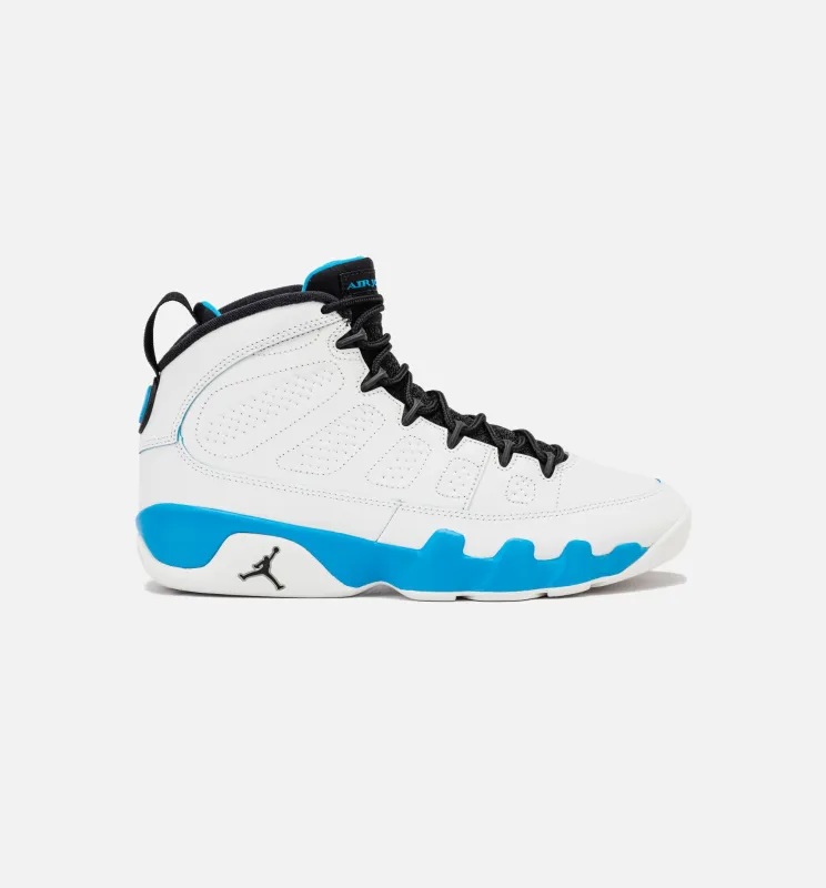 Air Jordan 9 Retro Powder Blue Mens Lifestyle Shoe - Summit White/Black/Powder Blue made by Jordan
