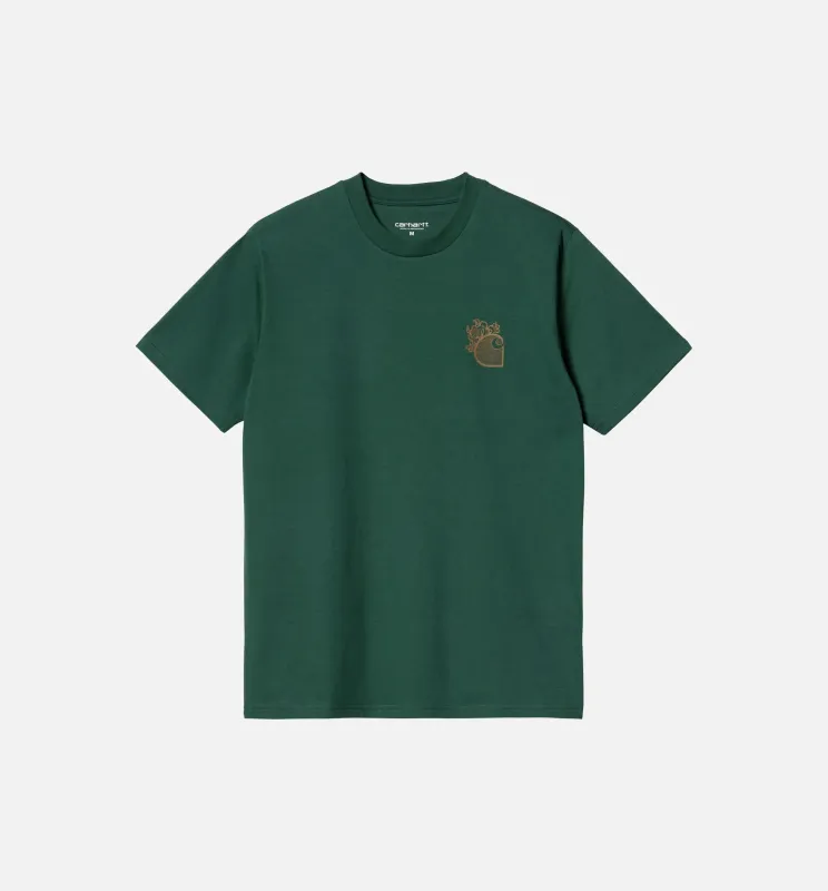 Little Hellraiser Mens Short Sleeve Shirt - Green/Yellow made by Carhartt WIP