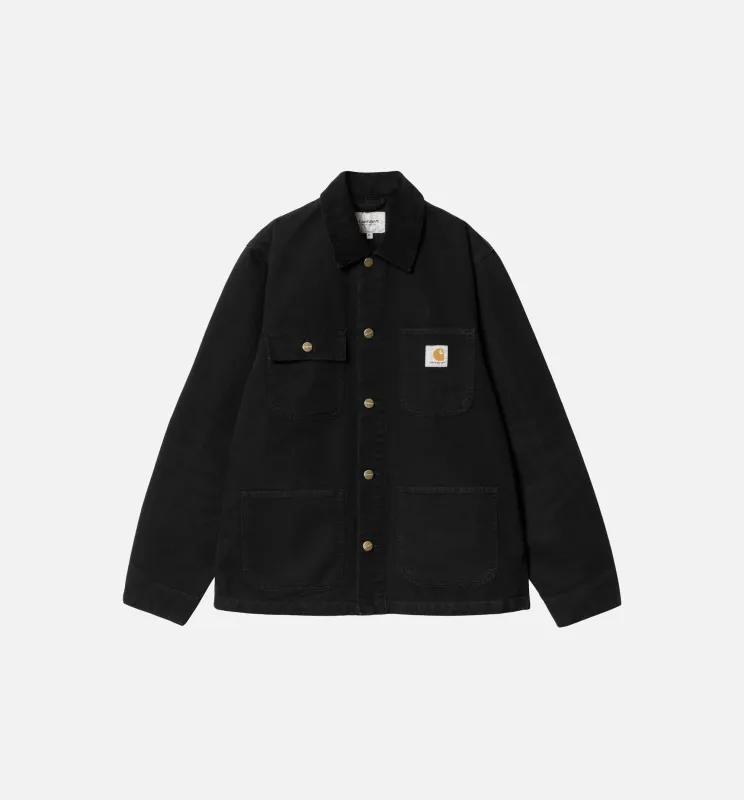 Michigan Chore Coat Mens Jacket - Black made by Carhartt WIP