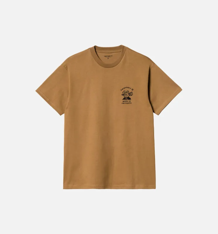 Icons Mens Short Sleeve Shirt - Brown made by Carhartt WIP