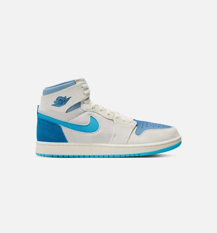 Air Jordan 1 Zoom CMFT 2 Dark Powder Blue Mens Lifestyle Shoe - Blue/Sail made by Jordan