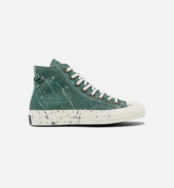 Chuck 70 High Paint Splatter Mens Lifestyle Shoe - Admiral Elm/Egret made by Converse
