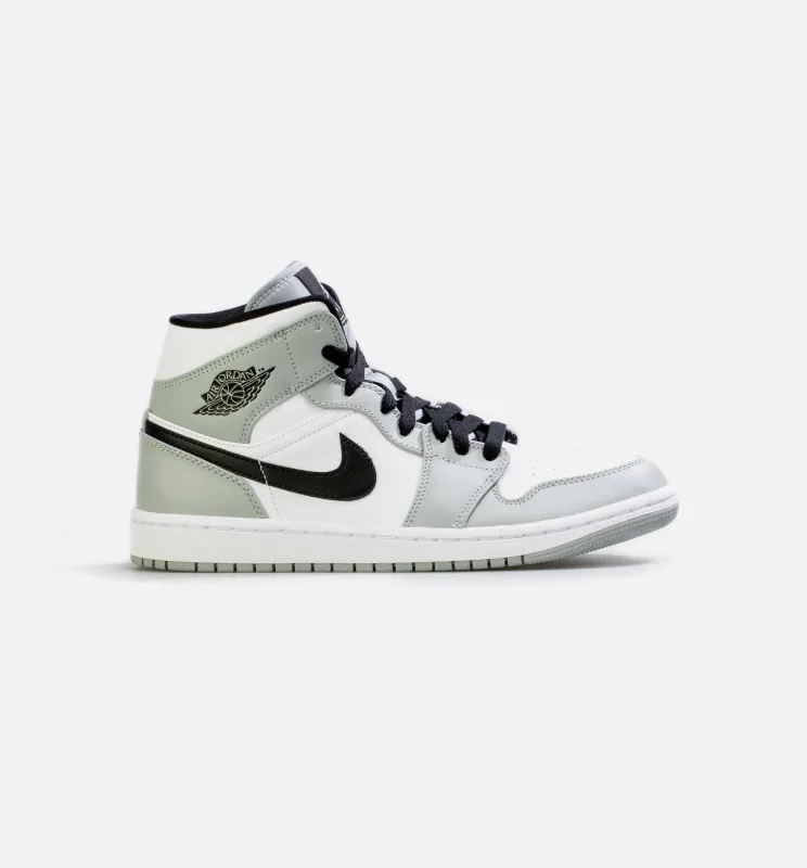 Air Jordan 1 Mid Smoke Grey Mens Lifestyle Shoe - Black/Grey made by Jordan