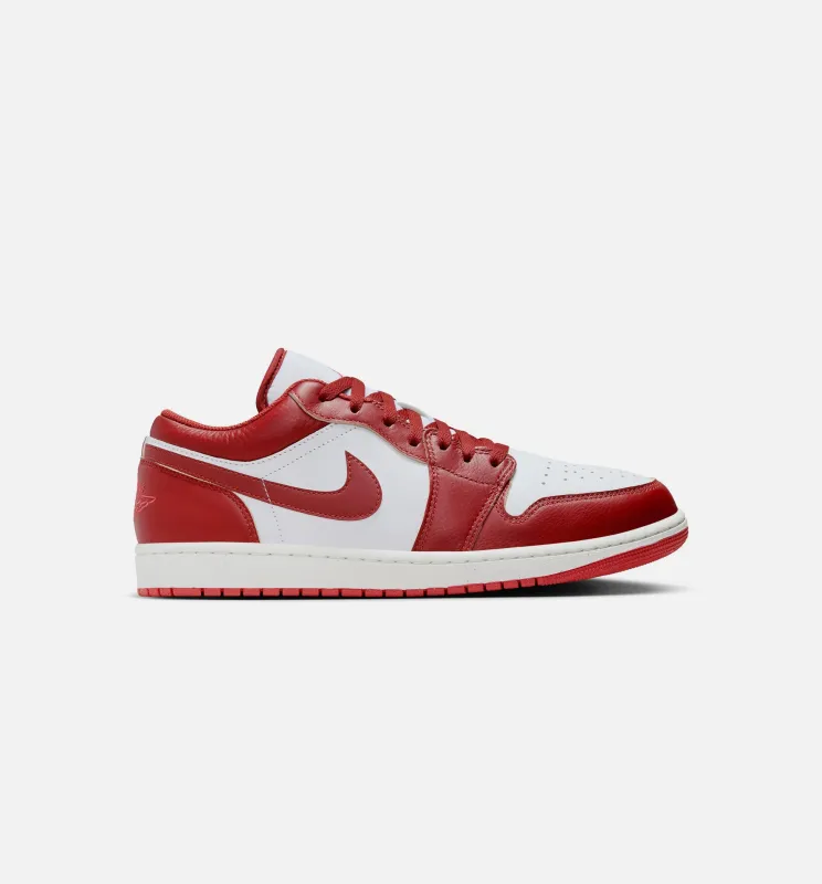 Air Jordan 1 Low SE Mens Lifestyle Shoe - White/Dune Red made by Jordan