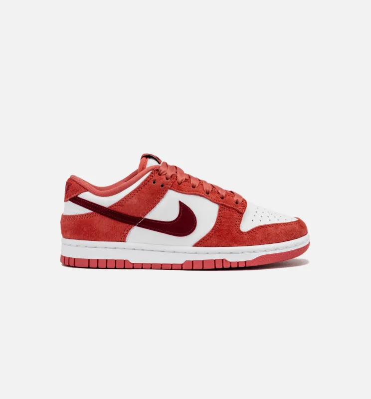 Dunk Low Valentines Day Womens Lifestyle Shoe - White/Adobe/Dragon Red/Team Red made by Nike