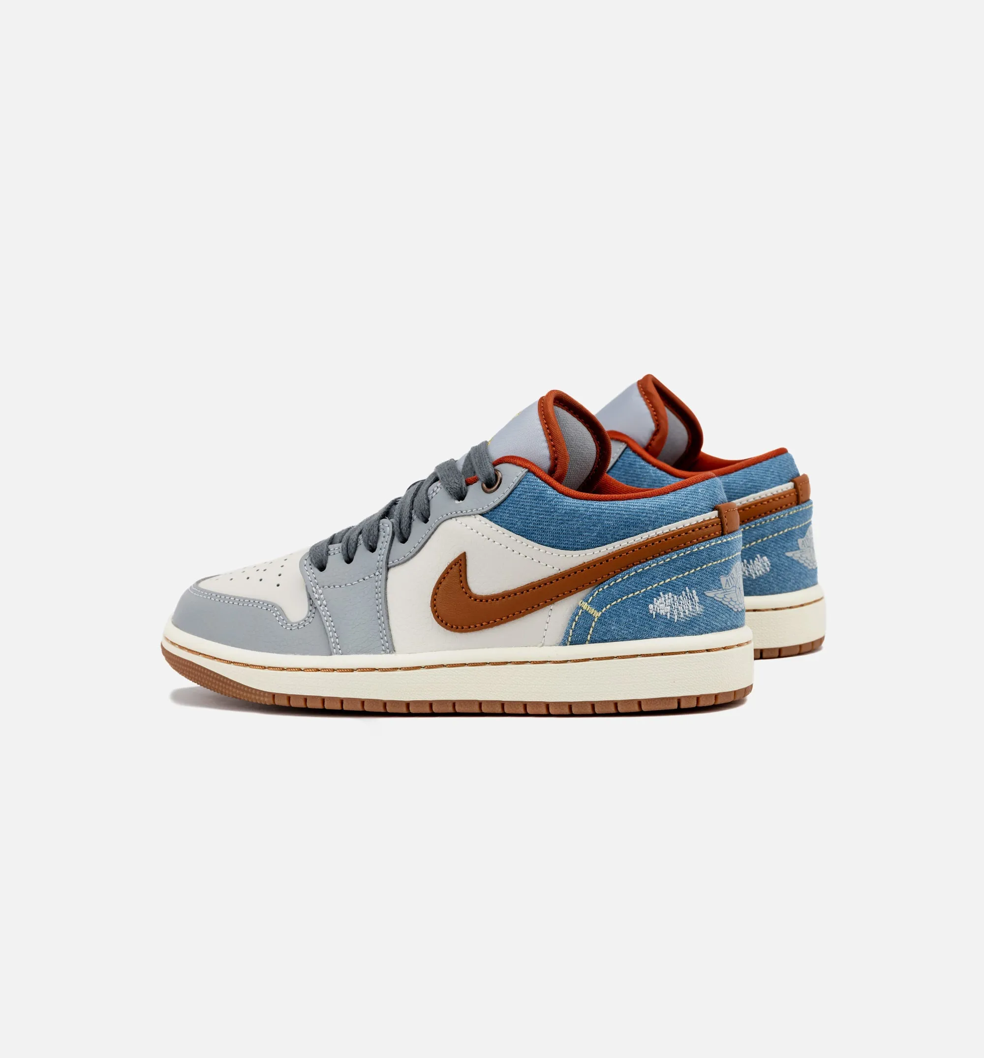 Air Jordan 1 Low Denim Womens Lifestyle Shoe - Phantom/Coconut Milk/Amber Brown sold by Nice Kicks Retail product image thumbnail 3