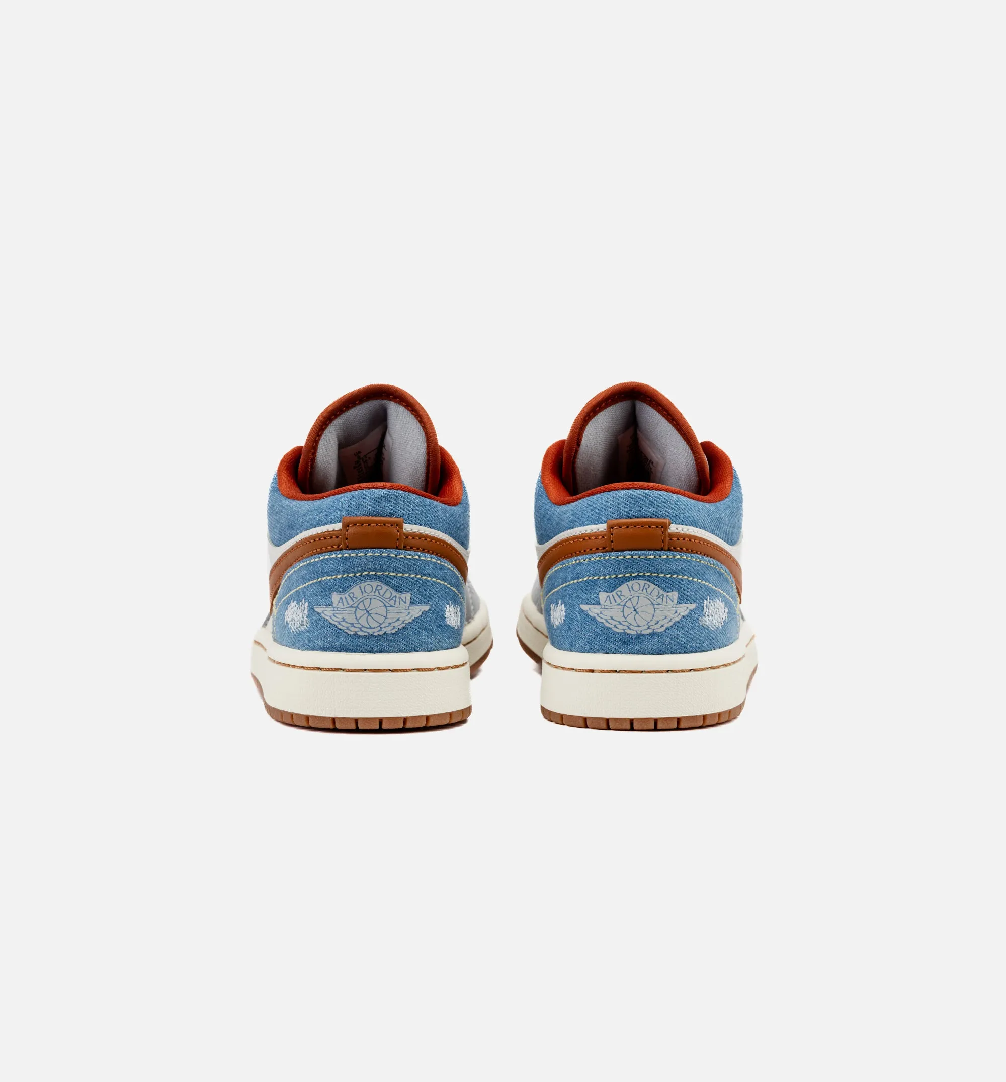 Air Jordan 1 Low Denim Womens Lifestyle Shoe - Phantom/Coconut Milk/Amber Brown sold by Nice Kicks Retail product image thumbnail 4