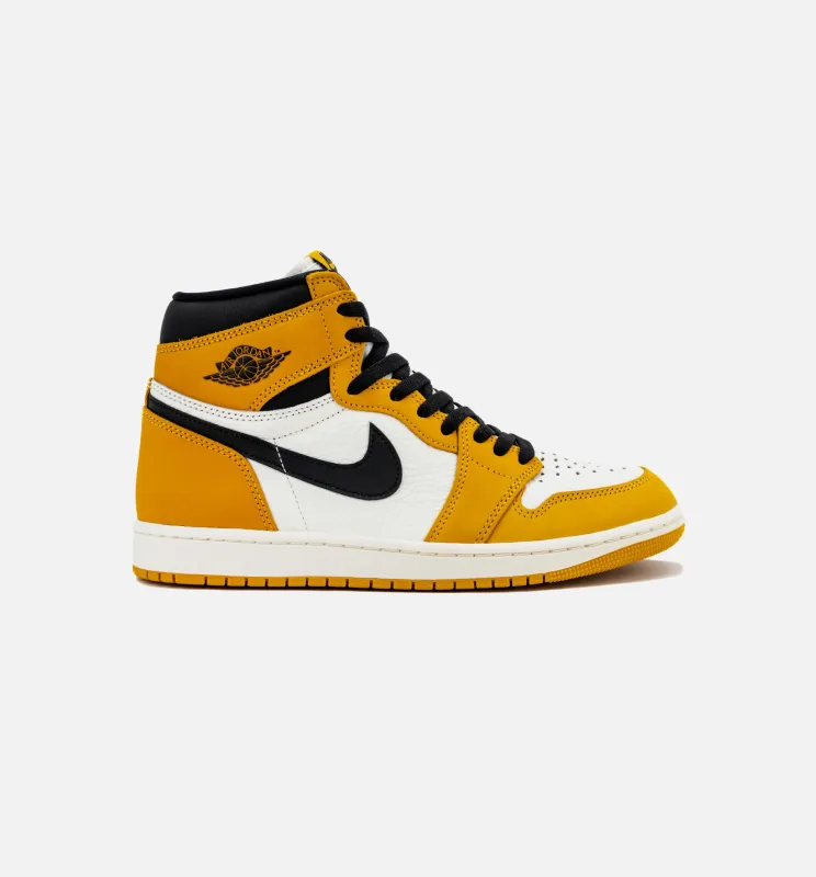 Air Jordan 1 Retro High OG Yellow Ochre Mens Lifestyle Shoe - Yellow Ochre/Sail/Black made by Jordan