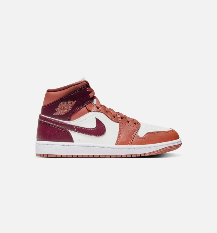 Air Jordan 1 Retro Mid Sky J Orange Womens Lifestyle Shoe - Dusty Peach/White made by Jordan