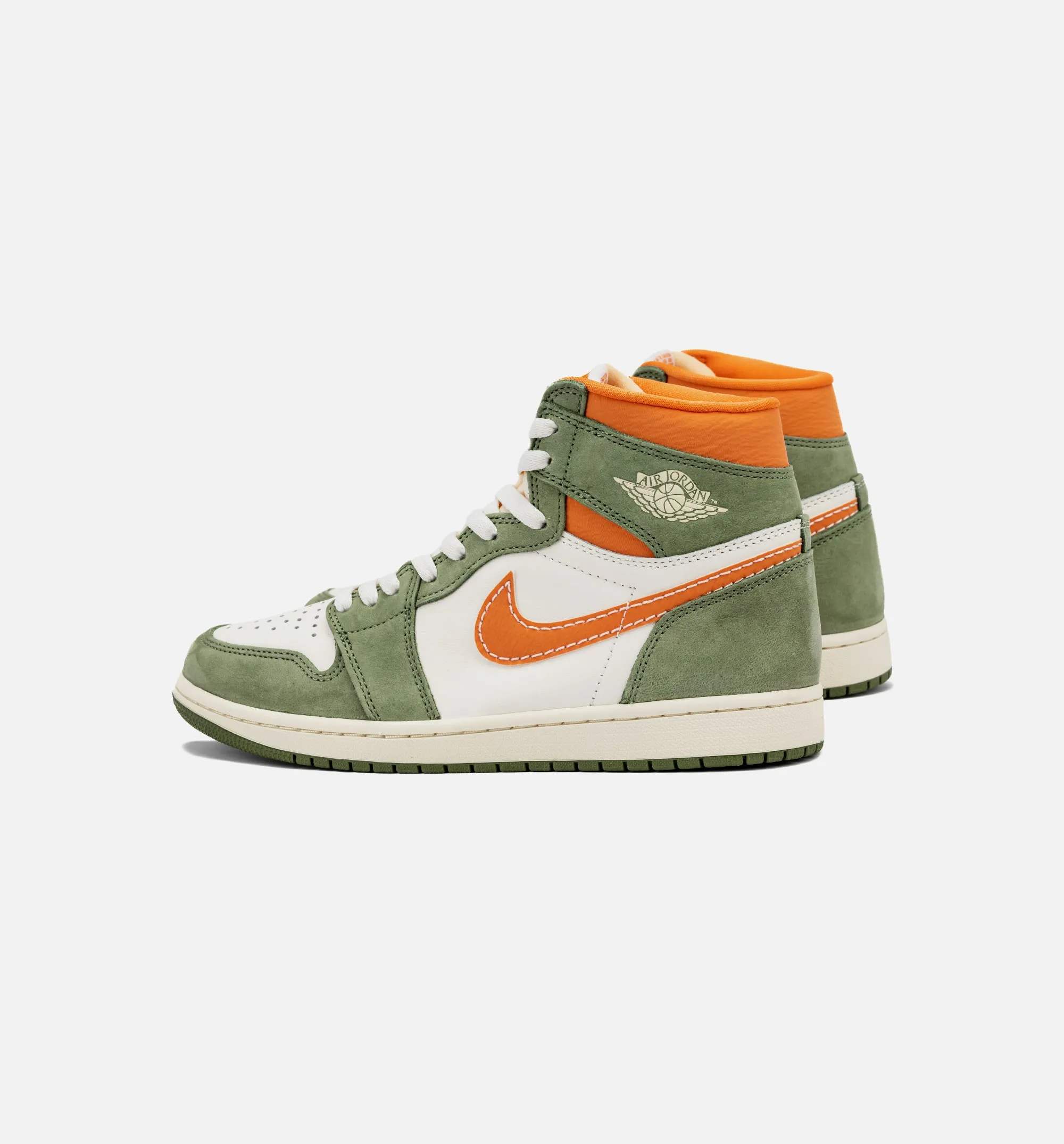 Air Jordan 1 High OG Craft Celadon Mens Lifestyle Shoe - Celadon/Bright Mandarin/Coconut Milk sold by Nice Kicks Retail product image thumbnail 3