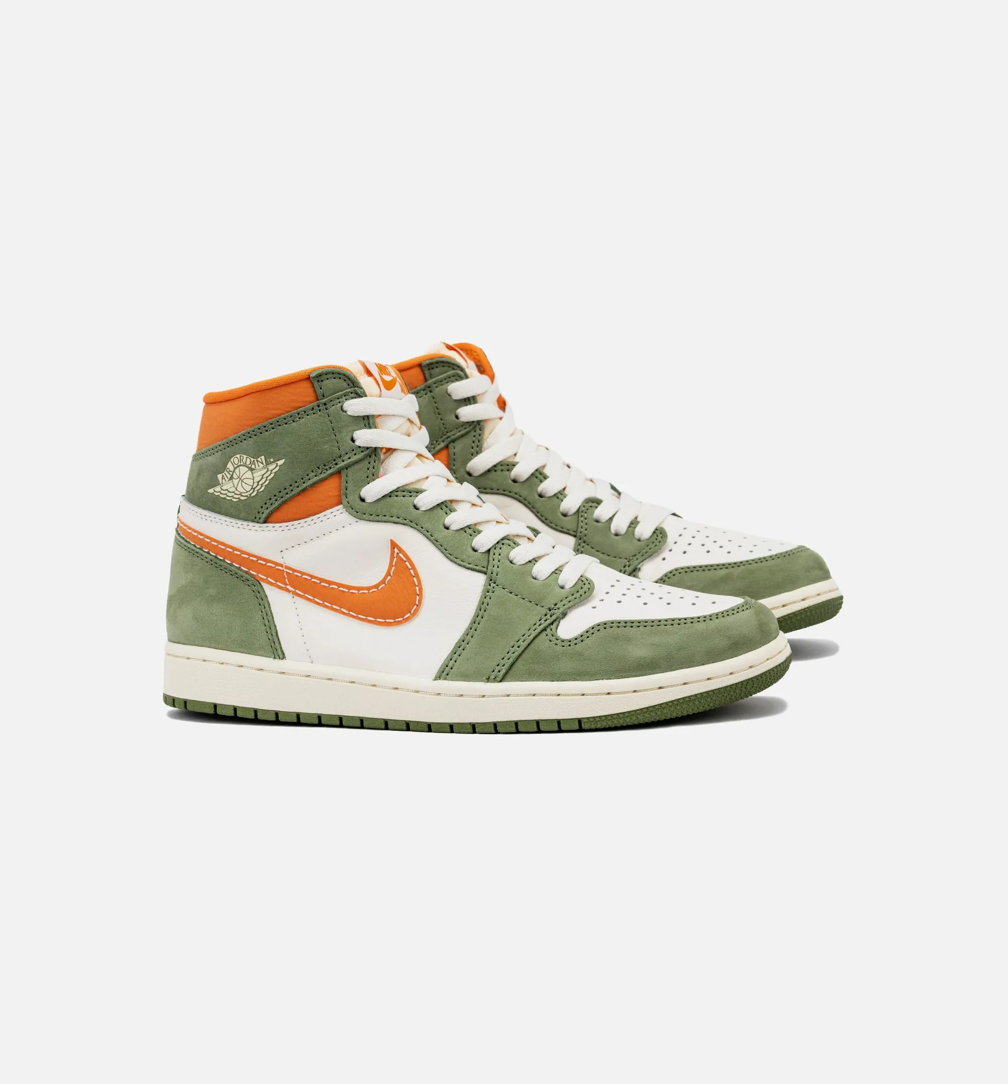 Air Jordan 1 High OG Craft Celadon Mens Lifestyle Shoe - Celadon/Bright Mandarin/Coconut Milk sold by Nice Kicks Retail product image thumbnail 2