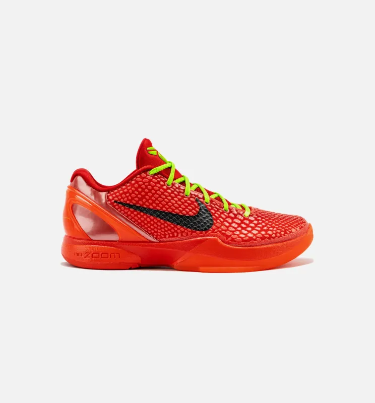 Kobe VI Protro Reverse Mens Basketball Shoe - Bright Crimson/Black/Electric Green Limit One Per Customer sold by Nice Kicks Retail