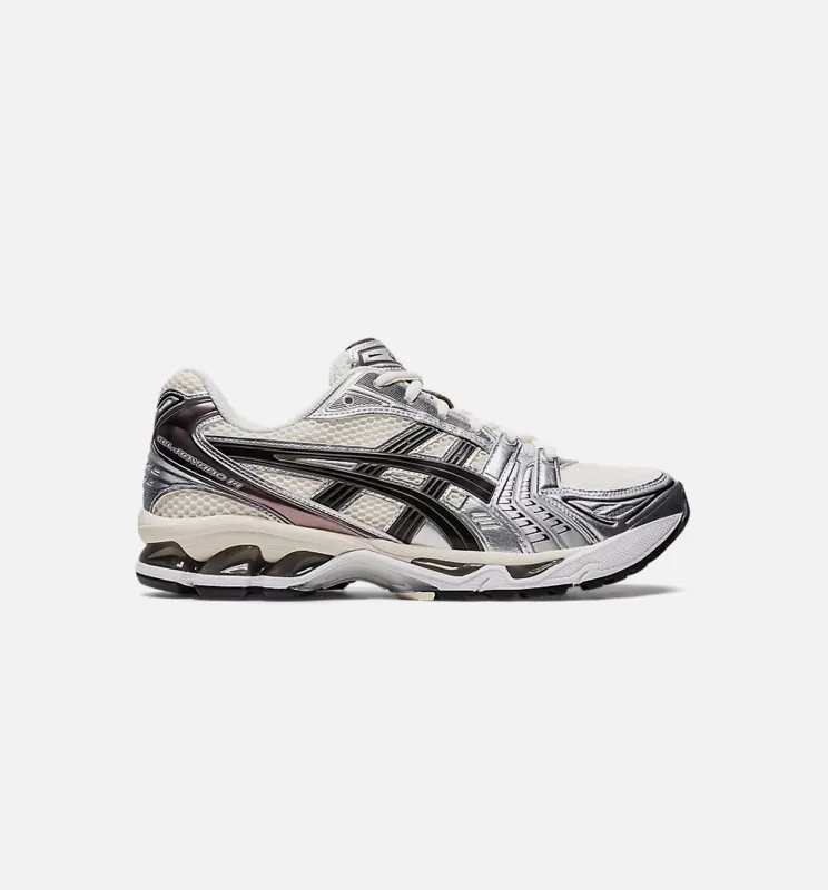 Gel Kayano 14 Silver Cream Mens Lifestyle Shoe - Cream White/Black sold by Nice Kicks Retail