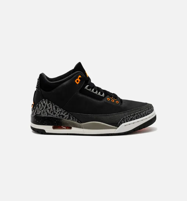 Air Jordan 3 Retro Fear Mens Lifestyle Shoe - Night Stadium/Total Orange made by Jordan