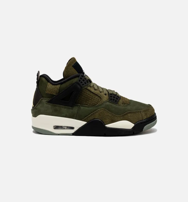 Air Jordan 4 Retro Craft Olive Mens Lifestyle Shoe - Medium Olive/Black made by Jordan