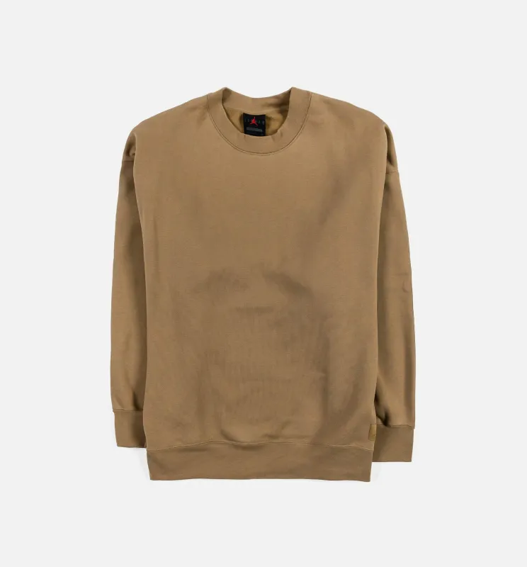 Flight Fleece Womens Crewneck - Brown made by Jordan