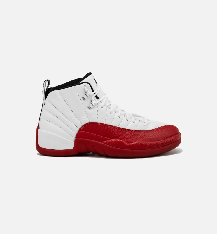 Air Jordan 12 Retro Cherry Mens Basketball Shoe - Red/White Free Shipping made by Jordan