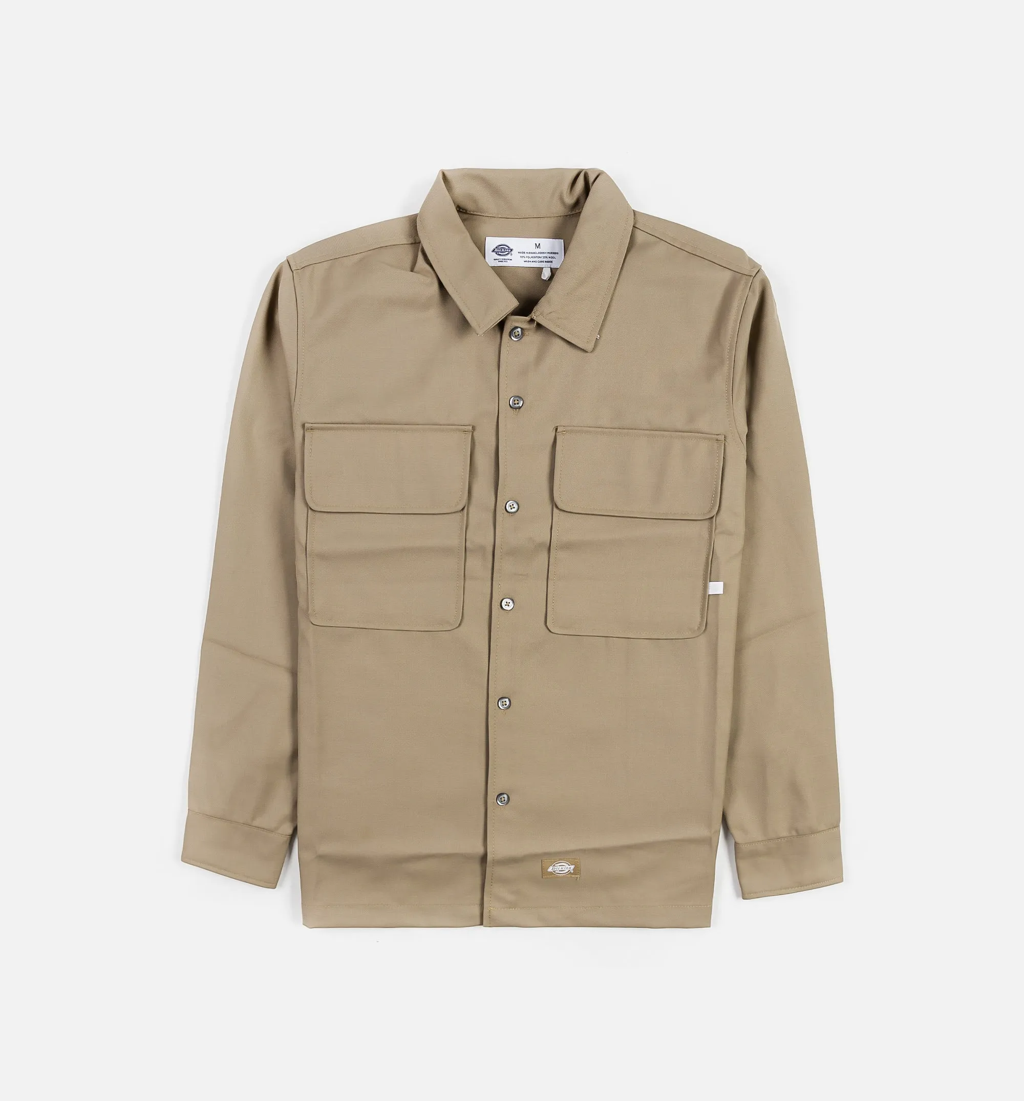 Twill Work Mens Long Sleeve Shirt - Sand sold by Nice Kicks Retail